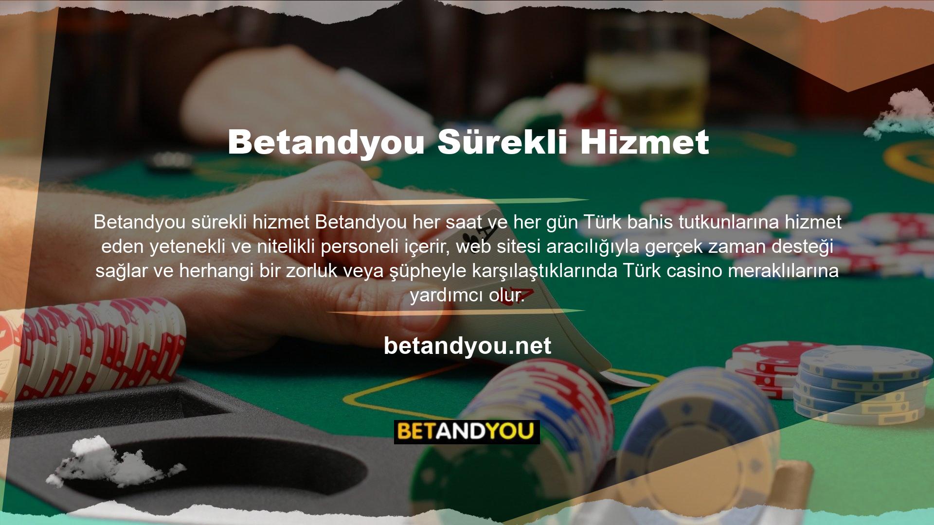 Yüksek kaliteli bir bahis sitesi arıyorsanız ve yüksek bahis oranları ile tam kar elde etmek istiyorsanız, Betandyou en iyi seçimdir